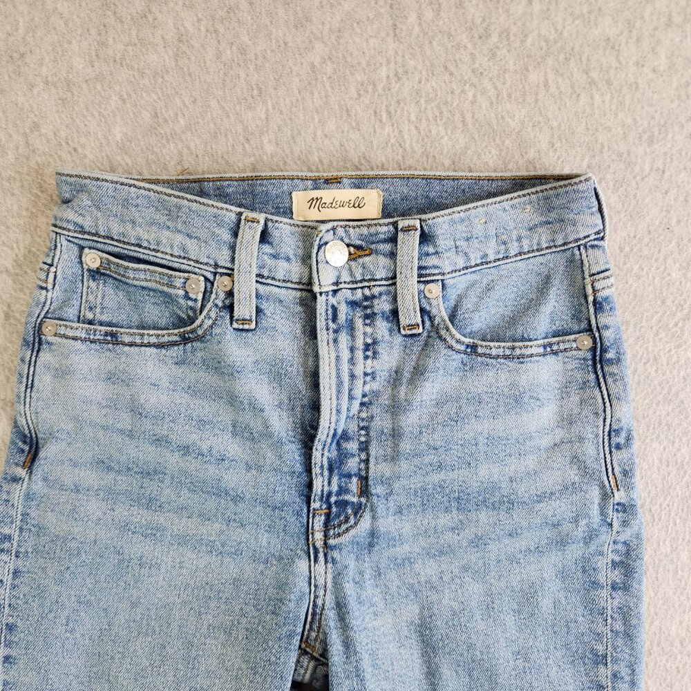 Madewell Jeans Womens 25 Belbury Wash The Perfect Vintage Tapered Ankle Hi Rise - Picture 2 of 15
